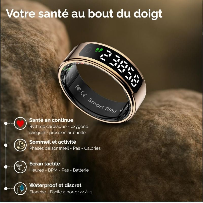 Q-ring — La bague connectée qui prend soin de vous, 24h/24